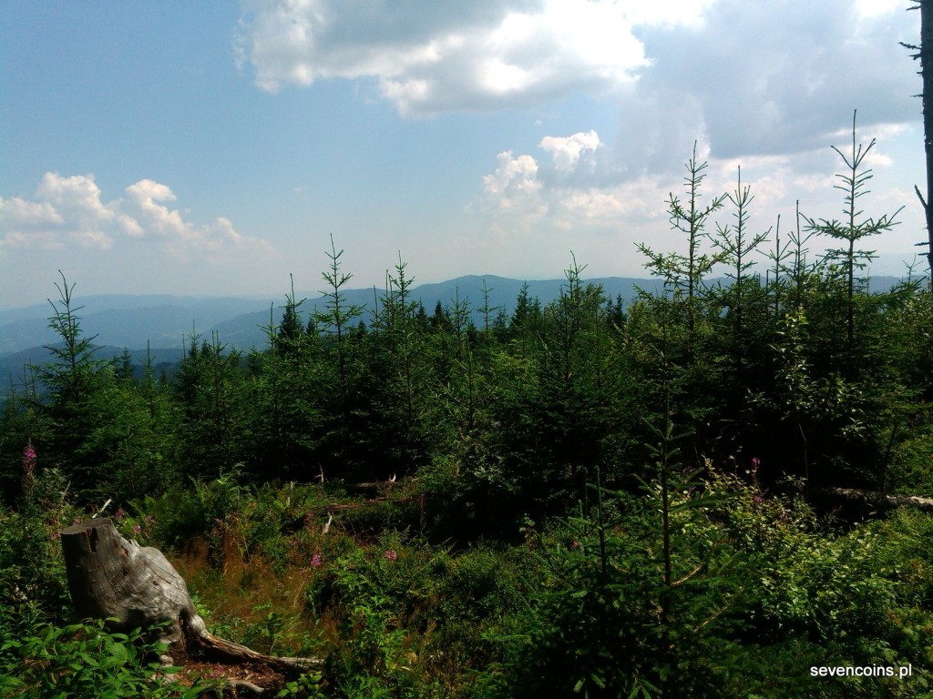 Widok z Gorca Kamienickiego na Lubań, wspomnienie Kieratu